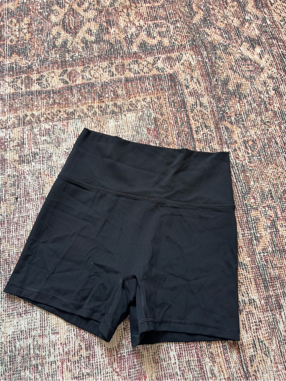 aerie Black High-Waist Bike Shorts